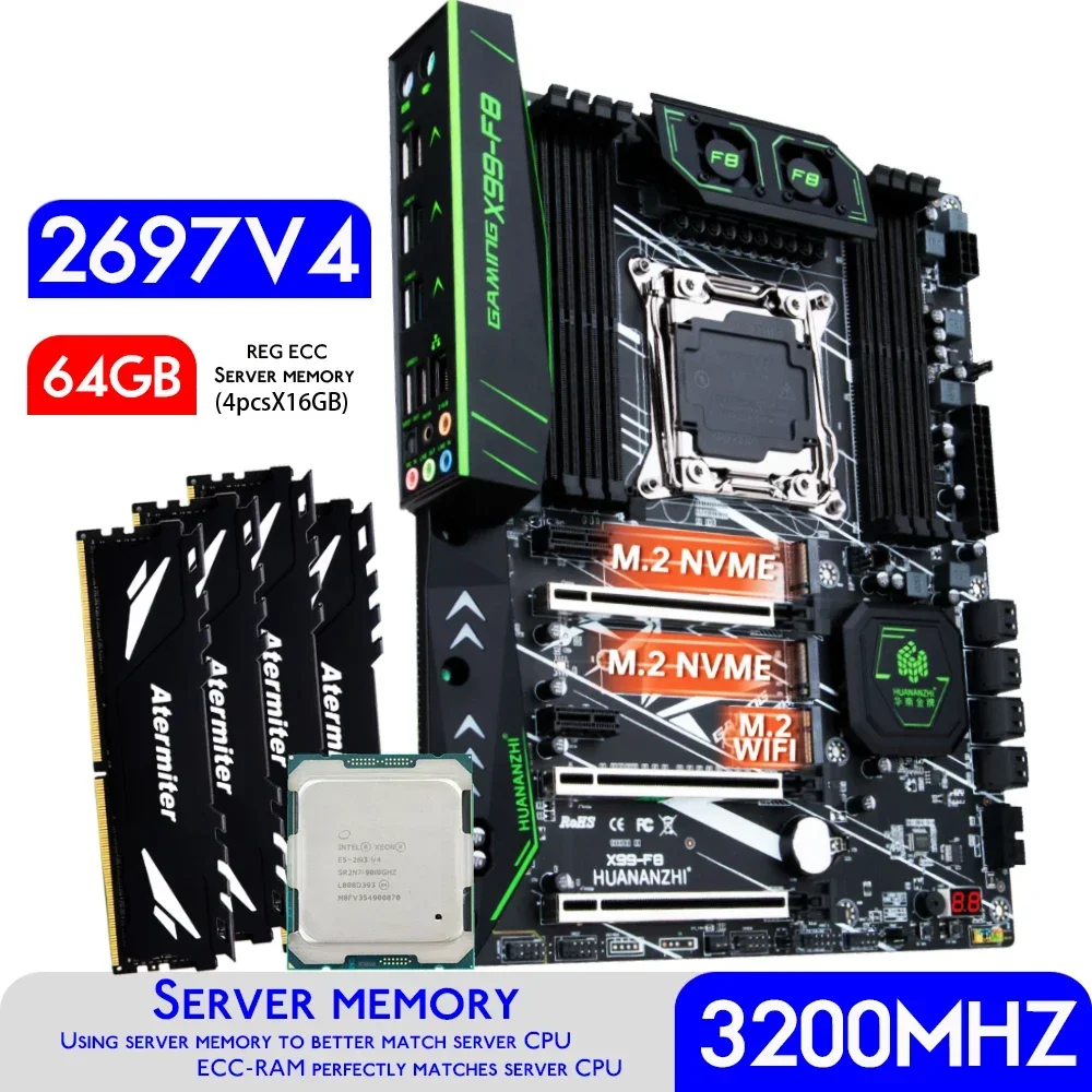 HUANANZBottles-Carte mère X99  - 64Gb Ddr4 Ecc Reg 3200Mhz avis et prix